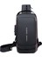 Siyah Kahverengi Dianlun Özel Su Geçirmez Anti Hırsızlık Tasarımcı Göğüs Çantası USB Crossbody Askılı Çanta Erkekler Için Tek Omuz Çantası (Yurt Dışından) 1