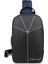 Derin Mavi Uzaylı Çapraz Fabrika Özel Hırsızlığa Karşı Kilit Su Geçirmez Çapraz Vücut Erkek Göğüs Crossbody Çanta (Yurt Dışından) 1