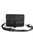 Siyah Yeni El Dokuma Pu Deri Göğüs Çantası Tek Omuz Çantaları Erkekler Için Rahat Küçük Çanta Crossbody Çanta (Yurt Dışından) 1