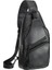 Siyah Kit-N-Fit Yeni Moda Erkek Iş Göğüs Çanta Pu Deri Rahat Crossbody Göğüs Omuz Çantası Açık Seyahat Askılı Çanta Erkekler Için (Yurt Dışından) 1