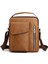 Kahverengi ZR765 Erkek Çanta Yeni Deri Evrak Çantası Çanta Sırt Çantası Tek Omuz Crossbody Çanta Pu Iş Gençlik Dikey Erkek Omuz Çantası (Yurt Dışından) 1