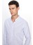 Slim Fit Uzun Kol Çizgili Hakim Yaka Erkek Gömlek 2