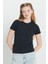 Slim Fit Dar Kesim Pamuklu Esnek Bisiklet Yaka Tişört 1
