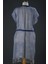 Mavi Desenli Pamuklu Plaj Elbisesi Kimono 2