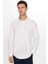 Erkek Slim Fit Dar Kesim Uzun Kollu Pamuk Keten Doku Apoletli Taş Renk Gömlek 3