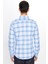 Erkek Slim Fit Dar Kesim Uzun Kollu Pamuklu Kolay Ütü Kareli Düğmeli Yaka Gömlek 5