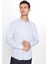 Erkek Modern Slim Fit Dar Kesim Uzun Kollu Pamuklu 4 Mevsim Çizgili Düğmeli Yaka Gömlek 1