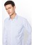 Erkek Modern Slim Fit Dar Kesim Uzun Kollu Pamuklu 4 Mevsim Çizgili Düğmeli Yaka Gömlek 3