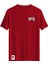 Gitar Baskılı Unisex Slim Fit Tişört Bisiklet Yaka T-Shirt Kırmızı 1