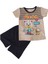 Hayvan Figürlü Şortlu Alt Üst Çocuk Takım 1