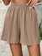 Kadın Beli Lastikli Bürümcük Şort 2