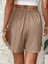Kadın Beli Lastikli Bürümcük Şort 4