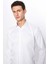 Erkek Modern Slim Fit Dar Kesim Uzun Kollu Pamuklu Çizgili 4 Mevsim Italyan Yaka Gömlek 3