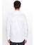 Erkek Modern Slim Fit Dar Kesim Uzun Kollu Pamuklu Çizgili 4 Mevsim Italyan Yaka Gömlek 5