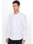 Erkek Modern Slim Fit Dar Kesim Uzun Kollu Pamuklu Çizgili 4 Mevsim Italyan Yaka Gömlek 2