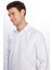 Erkek Modern Slim Fit Dar Kesim Uzun Kollu Pamuklu Çizgili 4 Mevsim Italyan Yaka Gömlek 3