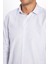 Erkek Modern Slim Fit Dar Kesim Uzun Kollu Pamuklu Çizgili 4 Mevsim Italyan Yaka Gömlek 4