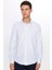 Erkek Modern Slim Fit Dar Kesim Uzun Kollu Pamuklu Çizgili 4 Mevsim Italyan Yaka Gömlek 2