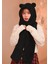 Kaşıkbey Beanie Kapşonlu Peluş Bere Atkı Kadın Welsoft Polar Boyunluk Şalı Rüzgar Geçirmez Şık Kulaklı Şapka 3