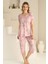 Pembe Bermuda Bayan Pijama Takımı 2704B 1