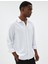 Slim Fit Gömlek Basic Uzun Kollu Pamuk Karışımlı 1