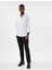 Slim Fit Gömlek Basic Uzun Kollu Pamuk Karışımlı 2