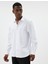 Slim Fit Gömlek Basic Uzun Kollu Pamuk Karışımlı 3