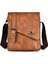 Erkek Retro Günlük Crossbody Çanta Büyük Kapasiteli Tote Çanta Çok Yönlü Sırt Çantası (Yurt Dışından) 1