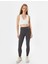 Spor Tayt Yüksek Bel Slogan Baskılı Skinny Fit 2