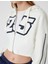 Crop Sweatshirt Kapüşonlu Fermuarlı Korse Detaylı Kolej Baskılı Cepli 5