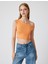 Kayık Yaka Crop Üst Kolsuz Slim Fit 3