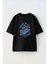 Brokeın Cash Tasarım Baskılı Pamuk Sıyah Oversize T-Shirt 1