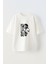 Supreme Kurukafa Tasarım Baskılı Pamuk Beyaz Oversize T-Shirt 1