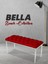 Gazzini Furniture BELLA Silver Bench Kapitoneli Chester Model Puf 1