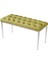 BELLA Silver Bench Kapitoneli Chester Model Puf 2