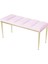 Gazzini Furniture Vesta Gold Puf Dilimli Model Metal Ayaklı Bench 2