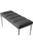 Gazzini Furniture Vesta Silver Puf Dilimli Model Metal Ayaklı Bench 6