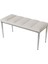 Gazzini Furniture Vesta Silver Puf Dilimli Model Metal Ayaklı Bench 2