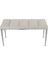 Gazzini Furniture Vesta Silver Puf Dilimli Model Metal Ayaklı Bench 3