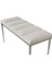 Gazzini Furniture Vesta Silver Puf Dilimli Model Metal Ayaklı Bench 6