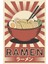 512 Art Design Ramen Yemeği Tasarım Mutfak Poster 30 x 42 Çerçevesiz 1