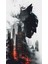 512 Art Design Batman Gotham City Tasarım Poster 30 x 42 Çerçevesiz /m 1