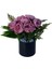 Yapay Çiçek Gül 16x14 Siyah Metal Saksıda 1