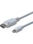 DisplayPort (DP) Mini DisplayPort (mini DP) Bağlantı Kablosu, DP Erkek - mini DP Erkek, 1 metre, kilit mekanizmalı, DP 1.1a uyumlu, UL, beyaz renk 1