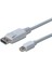 DisplayPort (DP)  Mini DisplayPort (mini DP) Bağlantı Kablosu, DP Erkek - mini DP Erkek, 2 metre, kilit mekanizmalı, DP 1.1a uyumlu, UL, beyaz renk 1