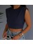 Kadın Vatka Görünümlü Sıfır Kol Crop Body 2