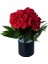 Yapay Çiçek Ortanca 16x14 Siyah Metal Saksıda 1