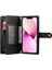 IPhone 13 Bilek Kayışı Kickstand Çok Fonksiyonlu Kart Yuvaları Için Flip Case (Yurt Dışından) 5