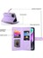 IPhone 14 Bilek Kayışı Kickstand Çok Fonksiyonlu Kart Yuvaları Için Flip Case (Yurt Dışından) 4