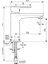 Cerafine O H 120 Lavabo Bataryası 5ldk Mat Siyah Sifon Kumandasız BC554XG 3